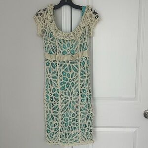 Vintage y2k Betsy Johnson eyelet lace bow dress croquette